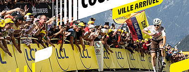 Arrivée du Tour de France à Courchevel